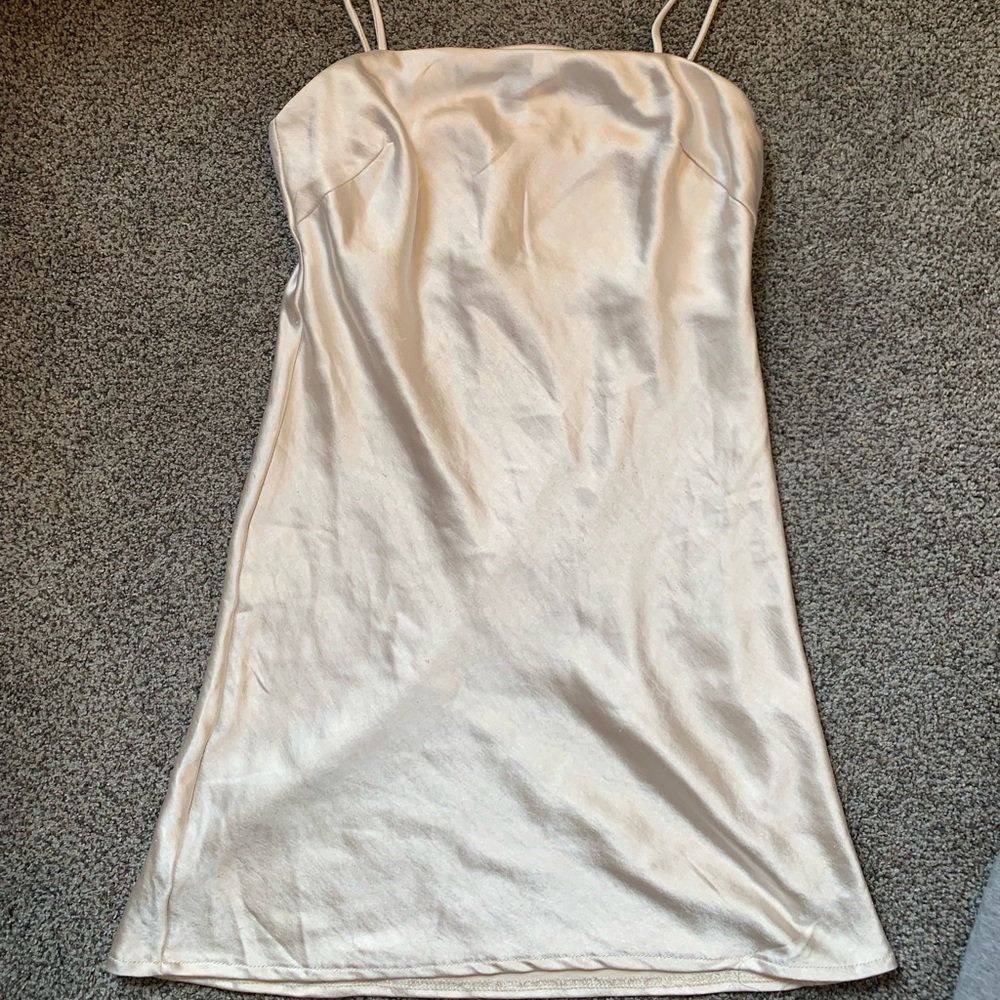Princess Polly Cream Mini Dress
